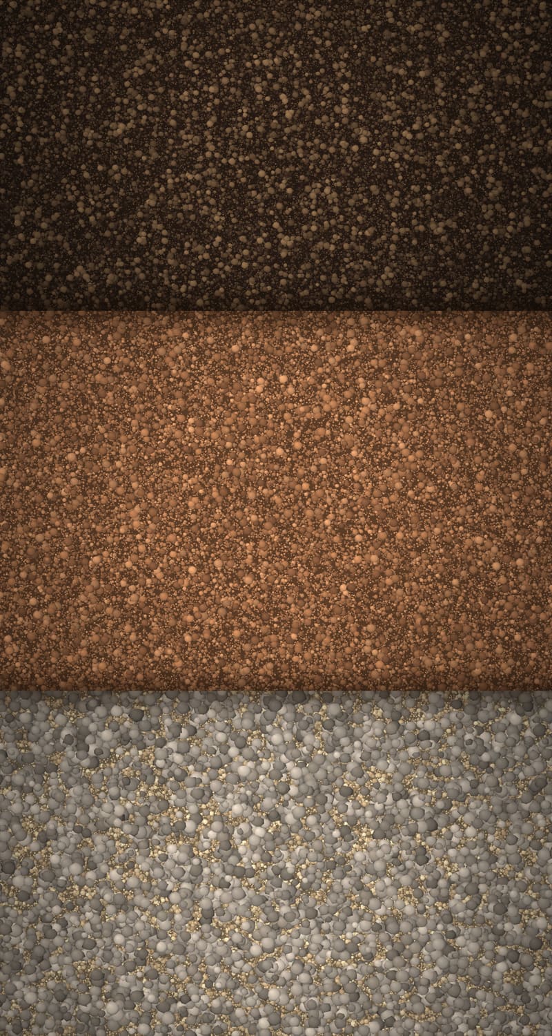 Soil profile photograph showing the layers from topsoil down to the substratum