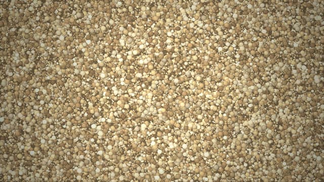 Tube of sand used to show how water moves through it