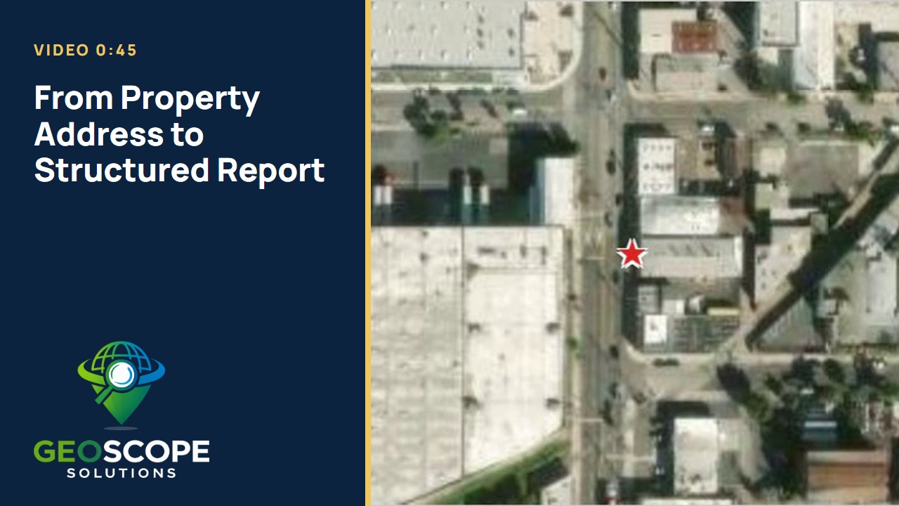 Video thumbnail: From Property Address to Structured Report