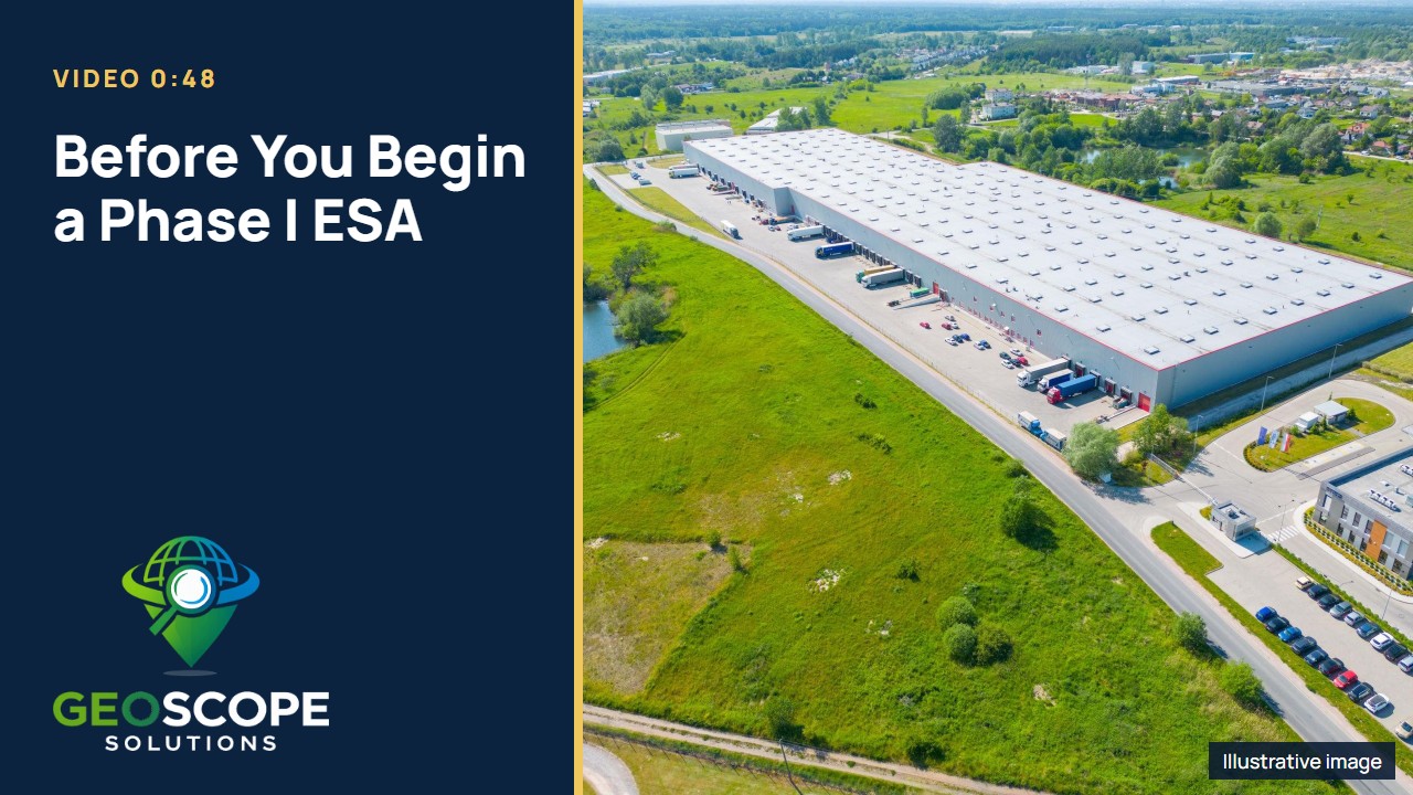 Video thumbnail: Before You Begin a Phase I ESA